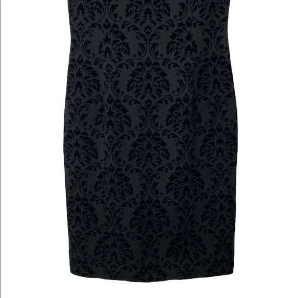 J. McLaughlin Damask Flocked Sleeveless Sheath Dress - Picture 3 of 8